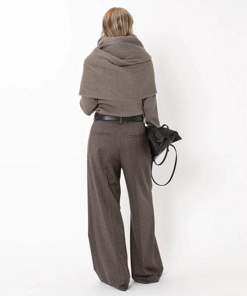 THROW(スロー)の「【THROW/スロー】別注シャギーカラーストール(バンダナ/スカーフ・レディース・モカ・FREE)」の21枚目の写真