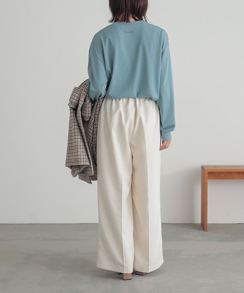 n'OrLABEL（ノアールレーベル）の「『タックワイドスラックス』（スラックス・レディース・アイボリー/ブラック/ブルー/グレー/ブラウン・1/2）」の20枚目の写真