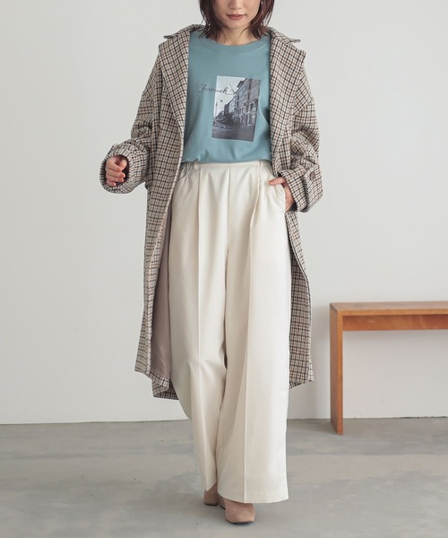 n'OrLABEL（ノアールレーベル）の「『タックワイドスラックス』（スラックス・レディース・アイボリー/ブラック/ブルー/グレー/ブラウン・1/2）」の21枚目の写真