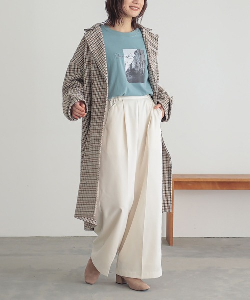 n'OrLABEL（ノアールレーベル）の「『タックワイドスラックス』（スラックス・レディース・アイボリー/ブラック/ブルー/グレー/ブラウン・1/2）」の22枚目の写真