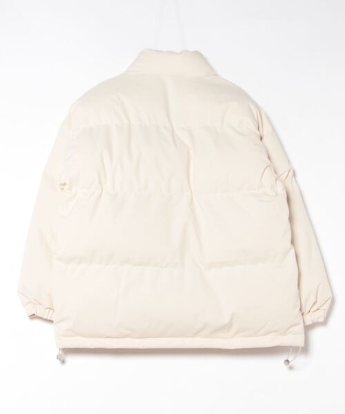 【cizatto】スタンドカラーダウンジャケットivory ダウンコート ダウンジャケット ポケットデザイン スタンド