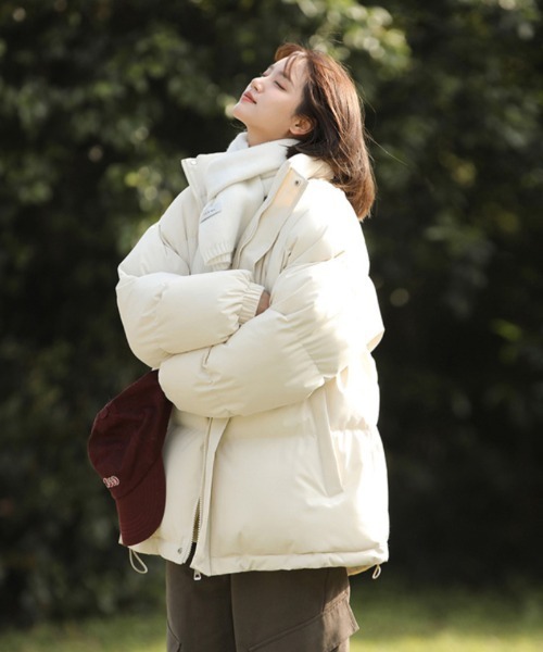 【cizatto】スタンドカラーダウンジャケットivory Stand Collar Short Down Jacket c1911-42 | cizatto