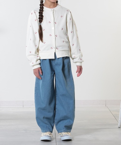 SHOO・LA・RUE（シューラルー）の「【100-150cm/洗える/男女兼用】穿くだけで旬な着こなしに アソートカーブパンツ（その他パンツ・キッズ・キャメル/サックスブルー系5/ブルー系その他7/ブラック/ライトベージュ・10/11/12/13/14/15 ）」の22枚目の写真