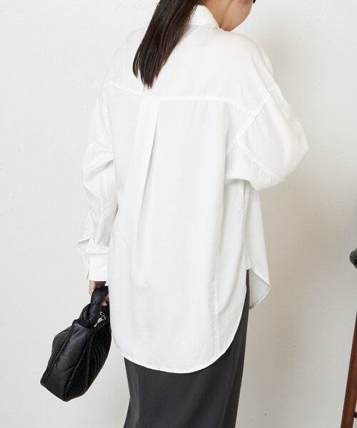 Jena espace merveilleux（ジェナ　エスパスメルヴェイユ）の「テンセルデニムシャツ（シャツ/ブラウス・レディース・ブルー/ホワイト/サックスブルー/グレー・FREE）」の11枚目の写真