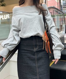 nelliy. | ドロストラメオフショルスウェット(スウェット)