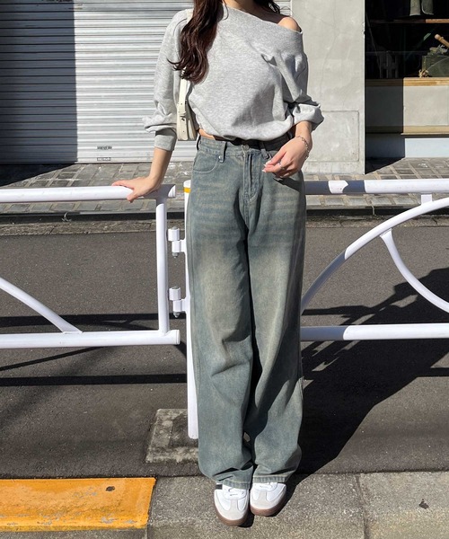 nelliy.(ネルリー)の「ドロストラメオフショルスウェット(スウェット・レディース・グレー/ブラック・LARGE/MEDIUM)」の22枚目の写真