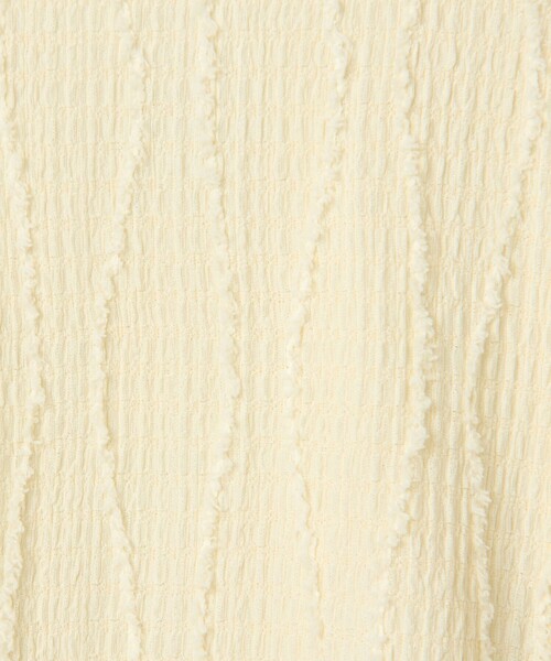 coen(コーエン)の「【再入荷・新色登場】ウェーブデザイン カットジャガード クルーネックTシャツ(Tシャツ/カットソー・レディース・オフホワイト/クリーム/ブラック/ライトブルー・M/L)」の12枚目の写真