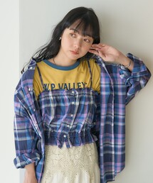 FREAK'S STORE | スプリング チェック ギャザービスチェ(その他トップス)