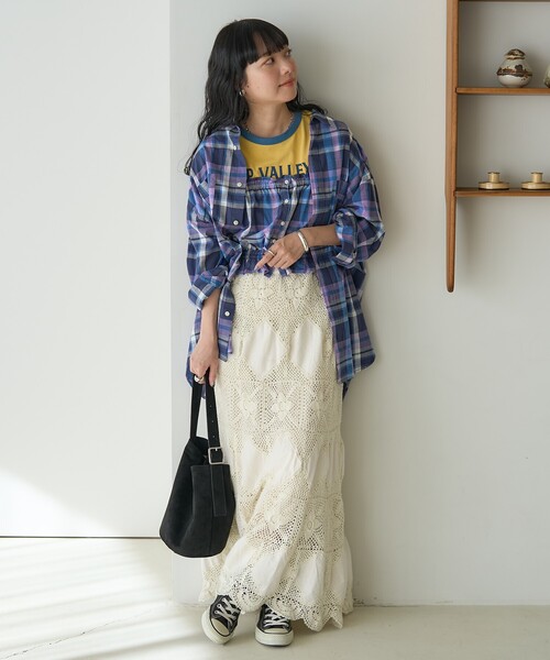 FREAK'S STORE（フリークスストア）の「スプリング チェック ギャザービスチェ（その他トップス・レディース・オフホワイト/ピンク/ネイビー・ﾌﾘ-）」の9枚目の写真