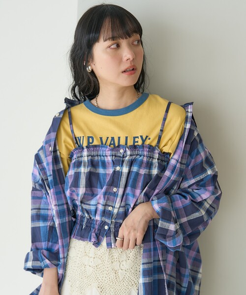 FREAK'S STORE（フリークスストア）の「スプリング チェック ギャザービスチェ（その他トップス・レディース・オフホワイト/ピンク/ネイビー・ﾌﾘ-）」の11枚目の写真