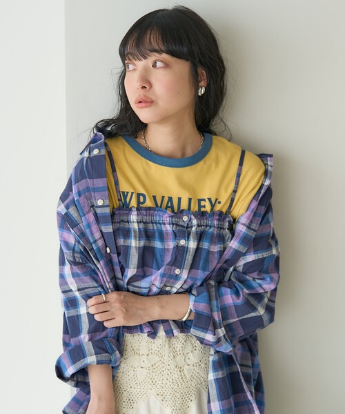 FREAK'S STORE（フリークスストア）の「スプリング チェック ギャザービスチェ（その他トップス・レディース・オフホワイト/ピンク/ネイビー・ﾌﾘ-）」の12枚目の写真