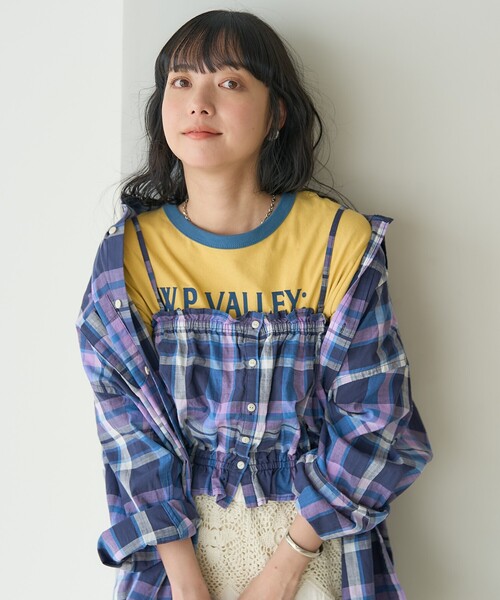 FREAK'S STORE（フリークスストア）の「スプリング チェック ギャザービスチェ（その他トップス・レディース・オフホワイト/ピンク/ネイビー・ﾌﾘ-）」の13枚目の写真