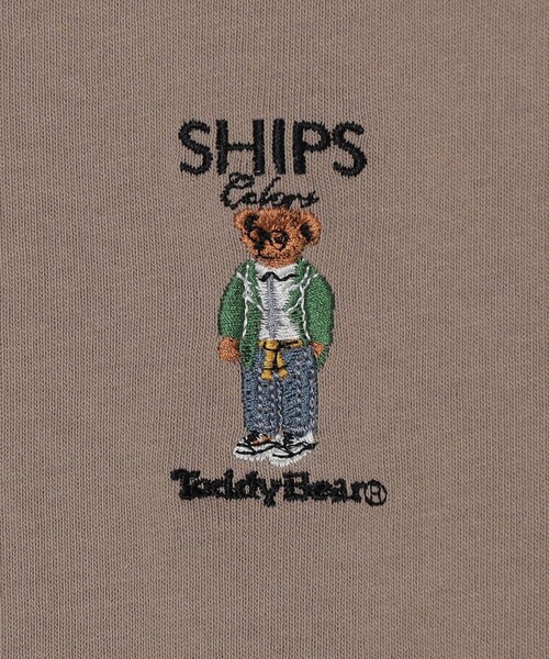 SHIPS Colors(シップス カラーズ)の「SHIPS Colors:TeddyBear(R) ワンポイント ロングスリーブ Tシャツ◇(Tシャツ/カットソー・メンズ・ライトグレー/ベージュ/オフホワイト/ダークグレー・SMALL/X-LARGE/LARGE/MEDIUM)」の5枚目の写真