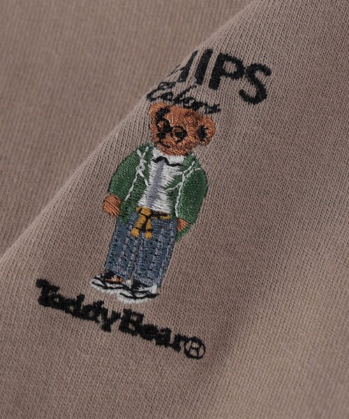 SHIPS Colors(シップス カラーズ)の「SHIPS Colors:TeddyBear(R) ワンポイント ロングスリーブ Tシャツ◇(Tシャツ/カットソー・メンズ・ライトグレー/ベージュ/オフホワイト/ダークグレー・SMALL/X-LARGE/LARGE/MEDIUM)」の6枚目の写真