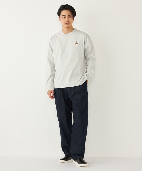 SHIPS Colors(シップス カラーズ)の「SHIPS Colors:TeddyBear(R) ワンポイント ロングスリーブ Tシャツ◇(Tシャツ/カットソー・メンズ・ライトグレー/ベージュ/オフホワイト/ダークグレー・SMALL/X-LARGE/LARGE/MEDIUM)」の12枚目の写真