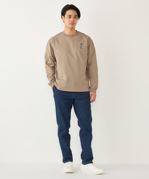 SHIPS Colors(シップス カラーズ)の「SHIPS Colors:TeddyBear(R) ワンポイント ロングスリーブ Tシャツ◇(Tシャツ/カットソー・メンズ・ライトグレー/ベージュ/オフホワイト/ダークグレー・SMALL/X-LARGE/LARGE/MEDIUM)」の14枚目の写真