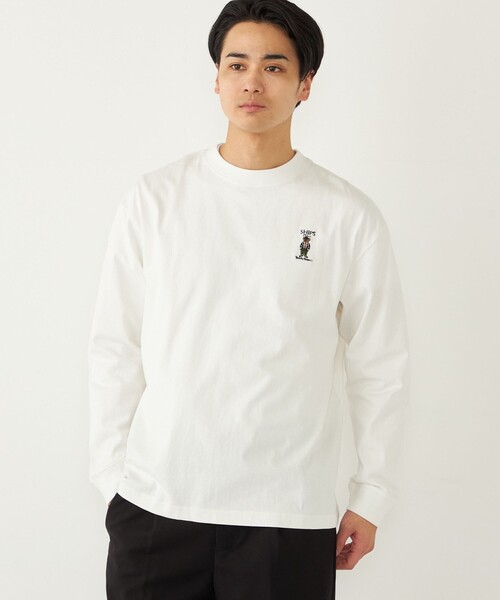 SHIPS Colors(シップス カラーズ)の「SHIPS Colors:TeddyBear(R) ワンポイント ロングスリーブ Tシャツ◇(Tシャツ/カットソー・メンズ・ライトグレー/ベージュ/オフホワイト/ダークグレー・SMALL/X-LARGE/LARGE/MEDIUM)」の16枚目の写真