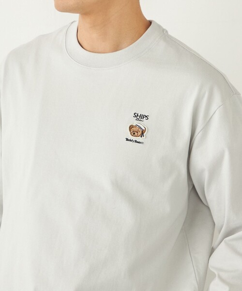 SHIPS Colors(シップス カラーズ)の「SHIPS Colors:TeddyBear(R) ワンポイント ロングスリーブ Tシャツ◇(Tシャツ/カットソー・メンズ・ライトグレー/ベージュ/オフホワイト/ダークグレー・SMALL/X-LARGE/LARGE/MEDIUM)」の19枚目の写真