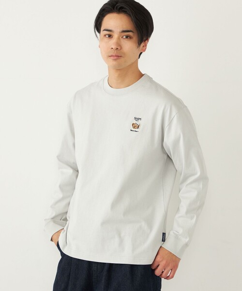 SHIPS Colors(シップス カラーズ)の「SHIPS Colors:TeddyBear(R) ワンポイント ロングスリーブ Tシャツ◇(Tシャツ/カットソー・メンズ・ライトグレー/ベージュ/オフホワイト/ダークグレー・SMALL/X-LARGE/LARGE/MEDIUM)」の20枚目の写真