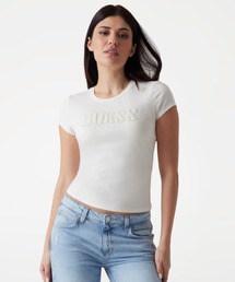 Guess | SS Pony Hair Logo R5 Tee 半袖Tシャツ レディース(Tシャツ/カットソー)