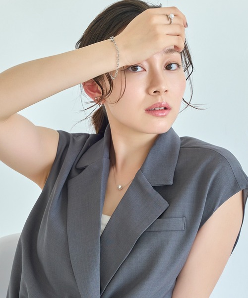 Phoebe（フィービィー）の「【金属アレルギー対応/ユニセックス】チャンキーミックスチェーンブレスレット/サージカルステンレス/全長:16.5cm+4cmシンプルチェーン（ブレスレット・レディース・シルバー/イエローゴールド・FREE）」の18枚目の写真