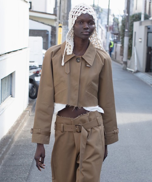 Cropped Trench Jacket