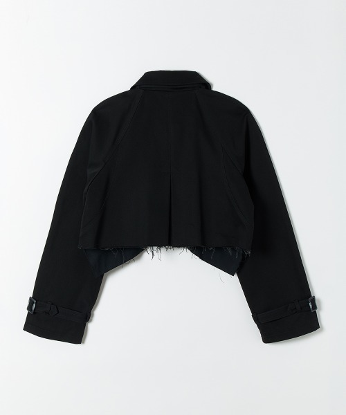 leinwande(ラインヴァンド)の「【leinwande】Cropped Trench Jacket(その他アウター・レディース・ブラック/キャメル・ONE SIZE)」の3枚目の写真