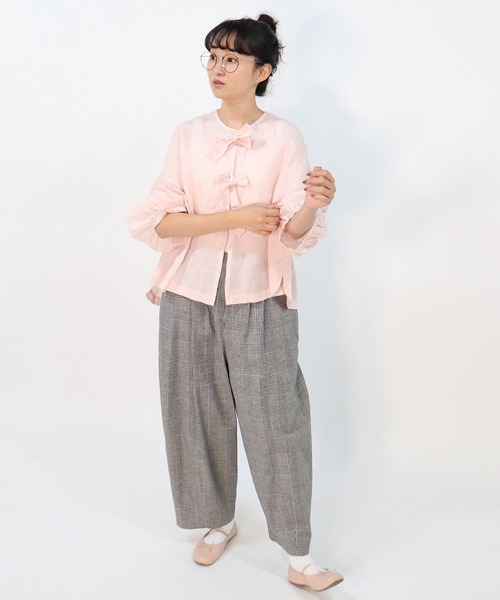 haupia(ハウピア)の「結んで開く。【ブラウス】(シャツ/ブラウス・レディース・オフホワイト/ブラック/ベージュ/スモークピンク・MEDIUM)」の17枚目の写真