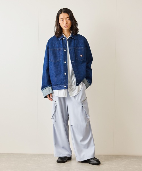 JUNRED(ジュンレッド)の「別注/RED KAPデニムロールアップブルゾン(デニムジャケット・メンズ・ブルー系その他4/ネイビー・S/M/L)」の22枚目の写真