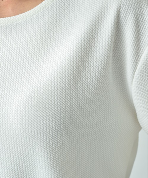 INTERPLANET（インタープラネット）の「フクレジャガード袖口タックデザインプルオーバー（Tシャツ/カットソー・レディース・オフホワイト/ブラック/ライトグレー・FREE）」の21枚目の写真