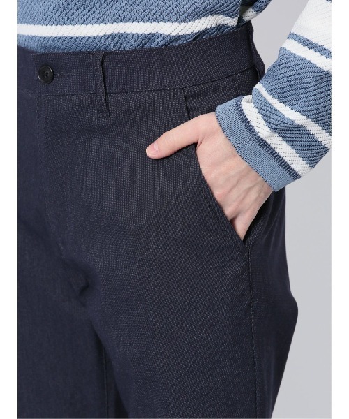 m.f.editorial(エムエフエディトリアル)の「パンツ メンズ ストレッチ スリム トラウザー テーパード ピンヘッド クロスストレッチ(チノパンツ・メンズ・ネイビー/ブラック/ライトグレー・S/LARGE/X-LARGE/MEDIUM)」の16枚目の写真