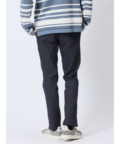 m.f.editorial(エムエフエディトリアル)の「パンツ メンズ ストレッチ スリム トラウザー テーパード ピンヘッド クロスストレッチ(チノパンツ・メンズ・ネイビー/ブラック/ライトグレー・S/LARGE/X-LARGE/MEDIUM)」の19枚目の写真