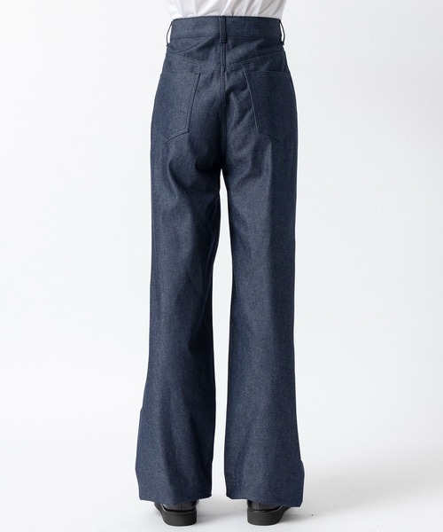 ジョンローレンスサリバン　rigid denim wide pants JOHN LAWRENCE SULLIVAN / RIGID DENIM WIDE PANTS（short