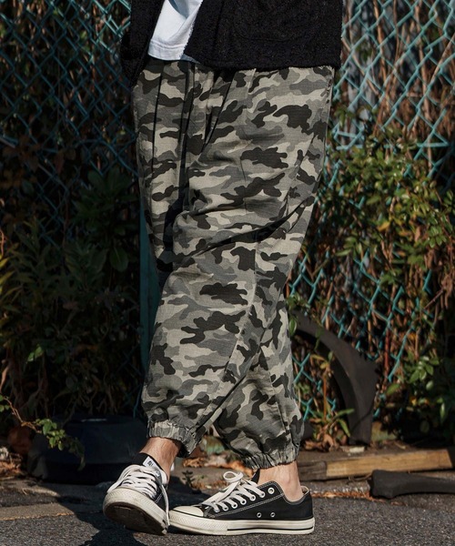 CAMBIO(カンビオ)の「mp13247-Camouflage Ripstop Balloon Jogger Pants ミリタリーバルーンパンツ(その他パンツ・メンズ・タイガーカモ/グレー系カモフラージュ/ウッドランド・S/M/L)」の3枚目の写真