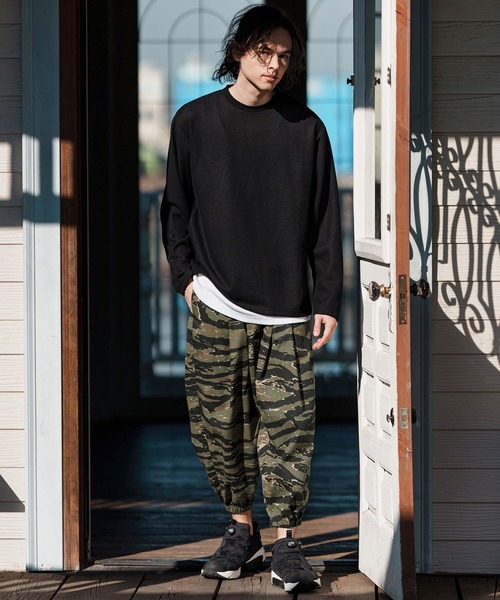 CAMBIO(カンビオ)の「mp13247-Camouflage Ripstop Balloon Jogger Pants ミリタリーバルーンパンツ(その他パンツ・メンズ・タイガーカモ/グレー系カモフラージュ/ウッドランド・S/M/L)」の7枚目の写真