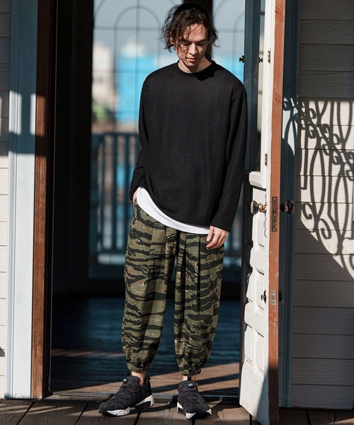 CAMBIO(カンビオ)の「mp13247-Camouflage Ripstop Balloon Jogger Pants ミリタリーバルーンパンツ(その他パンツ・メンズ・タイガーカモ/グレー系カモフラージュ/ウッドランド・S/M/L)」の8枚目の写真