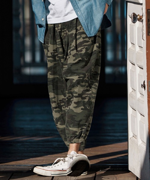 CAMBIO(カンビオ)の「mp13247-Camouflage Ripstop Balloon Jogger Pants ミリタリーバルーンパンツ(その他パンツ・メンズ・タイガーカモ/グレー系カモフラージュ/ウッドランド・S/M/L)」の10枚目の写真