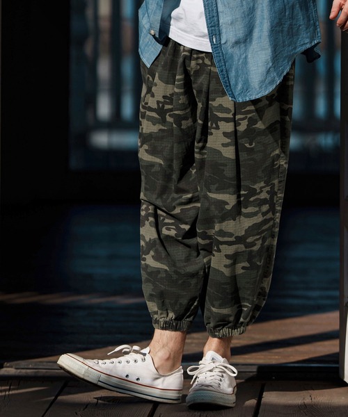 CAMBIO(カンビオ)の「mp13247-Camouflage Ripstop Balloon Jogger Pants ミリタリーバルーンパンツ(その他パンツ・メンズ・タイガーカモ/グレー系カモフラージュ/ウッドランド・S/M/L)」の11枚目の写真