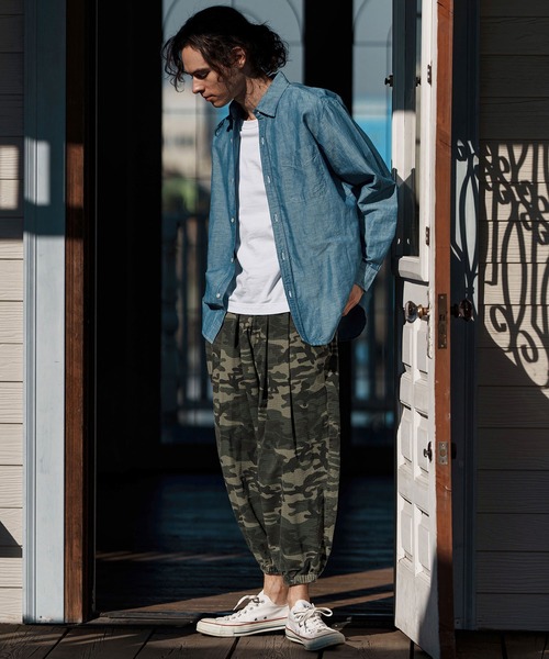 CAMBIO(カンビオ)の「mp13247-Camouflage Ripstop Balloon Jogger Pants ミリタリーバルーンパンツ(その他パンツ・メンズ・タイガーカモ/グレー系カモフラージュ/ウッドランド・S/M/L)」の13枚目の写真