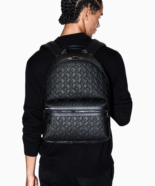 ARMANI EXCHANGE(アルマーニエクスチェンジ)の「【A|X アルマーニ エクスチェンジ】オールオーバーエンボスロゴ バックパック(EC限定カラー含)(バックパック/リュック・メンズ・ブラック/ブラウン/ホワイト・FREE)」の15枚目の写真