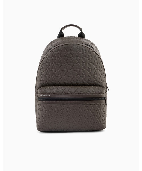 ARMANI EXCHANGE（アルマーニエクスチェンジ）の「【A|X アルマーニ エクスチェンジ】オールオーバーエンボスロゴ バックパック（EC限定カラー含）（バックパック/リュック・メンズ・ブラック/ブラウン/ホワイト・FREE）」の4枚目の写真