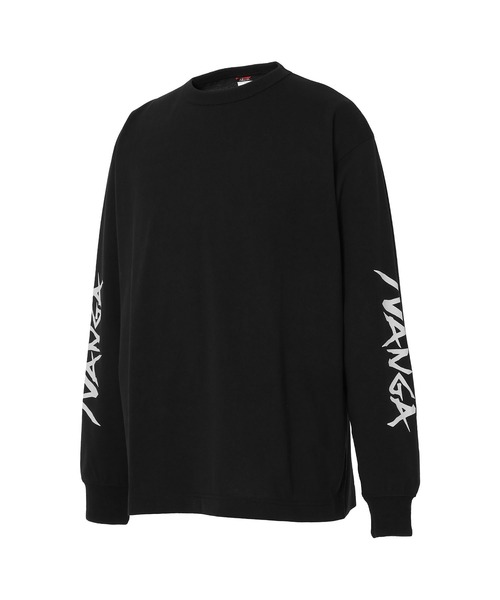 NANGA(ナンガ)の「ECOHYBRID SLV LOGO L/S TEE / エコハイブリッド スリーブ ロゴ ロングスリーブティー(Tシャツ/カットソー・メンズ・ホワイト/ブラック/サーモンピンク/ダークネイビー・XL/L/M/S)」の6枚目の写真