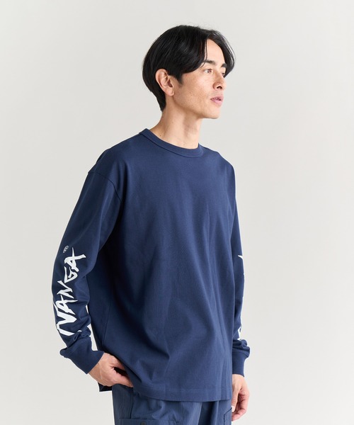 NANGA(ナンガ)の「ECOHYBRID SLV LOGO L/S TEE / エコハイブリッド スリーブ ロゴ ロングスリーブティー(Tシャツ/カットソー・メンズ・ホワイト/ブラック/サーモンピンク/ダークネイビー・XL/L/M/S)」の20枚目の写真