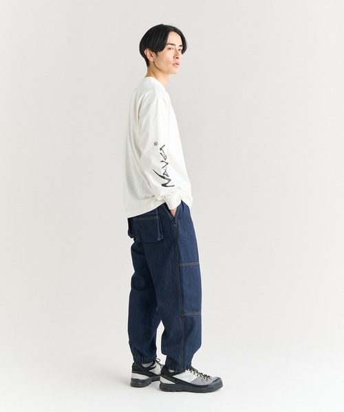 NANGA(ナンガ)の「ECOHYBRID SLV LOGO L/S TEE / エコハイブリッド スリーブ ロゴ ロングスリーブティー(Tシャツ/カットソー・メンズ・ホワイト/ブラック/サーモンピンク/ダークネイビー・XL/L/M/S)」の16枚目の写真