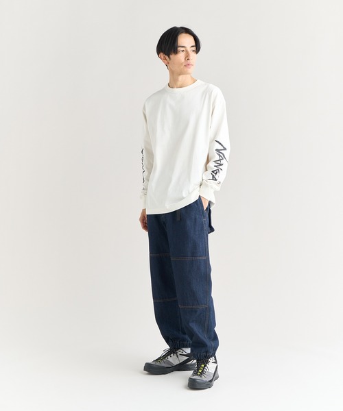 NANGA(ナンガ)の「ECOHYBRID SLV LOGO L/S TEE / エコハイブリッド スリーブ ロゴ ロングスリーブティー(Tシャツ/カットソー・メンズ・ホワイト/ブラック/サーモンピンク/ダークネイビー・XL/L/M/S)」の15枚目の写真