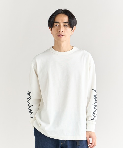 NANGA(ナンガ)の「ECOHYBRID SLV LOGO L/S TEE / エコハイブリッド スリーブ ロゴ ロングスリーブティー(Tシャツ/カットソー・メンズ・ホワイト/ブラック/サーモンピンク/ダークネイビー・XL/L/M/S)」の14枚目の写真