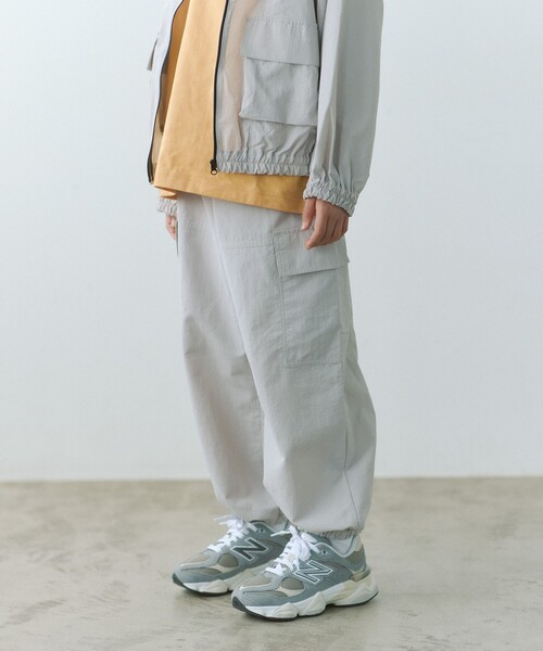 green label relaxing（グリーンレーベルリラクシング）の「シャカシャカ カーゴパンツ / キッズ  100cm-160cm - 撥水・UVカット -（その他パンツ・キッズ・ライトピンク/ライトグレー/ケリーグリーン/ネイビー・160cm/110cm/120cm/130cm/100cm/140cm/150cm）」の6枚目の写真