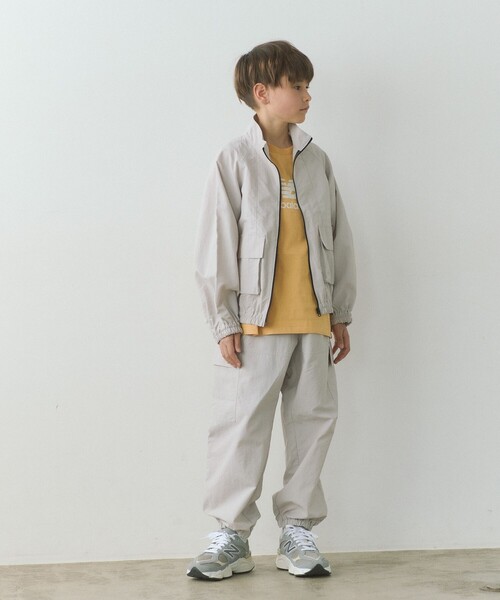 green label relaxing（グリーンレーベルリラクシング）の「シャカシャカ カーゴパンツ / キッズ  100cm-160cm - 撥水・UVカット -（その他パンツ・キッズ・ライトピンク/ライトグレー/ケリーグリーン/ネイビー・160cm/110cm/120cm/130cm/100cm/140cm/150cm）」の7枚目の写真