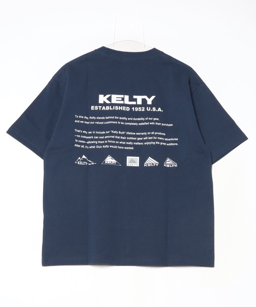 KELTY(ケルティ)の「バック ヒストリー ロゴ S/S ティーシャツ(Tシャツ/カットソー・レディース・ベージュ/ブラック/ネイビー/ホワイト/ヘザーグレー・M/L/XL/S)」の19枚目の写真