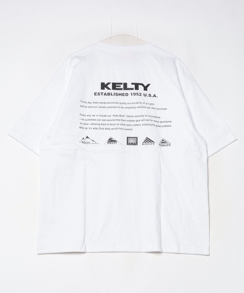 KELTY(ケルティ)の「バック ヒストリー ロゴ S/S ティーシャツ(Tシャツ/カットソー・レディース・ベージュ/ブラック/ネイビー/ホワイト/ヘザーグレー・M/L/XL/S)」の21枚目の写真